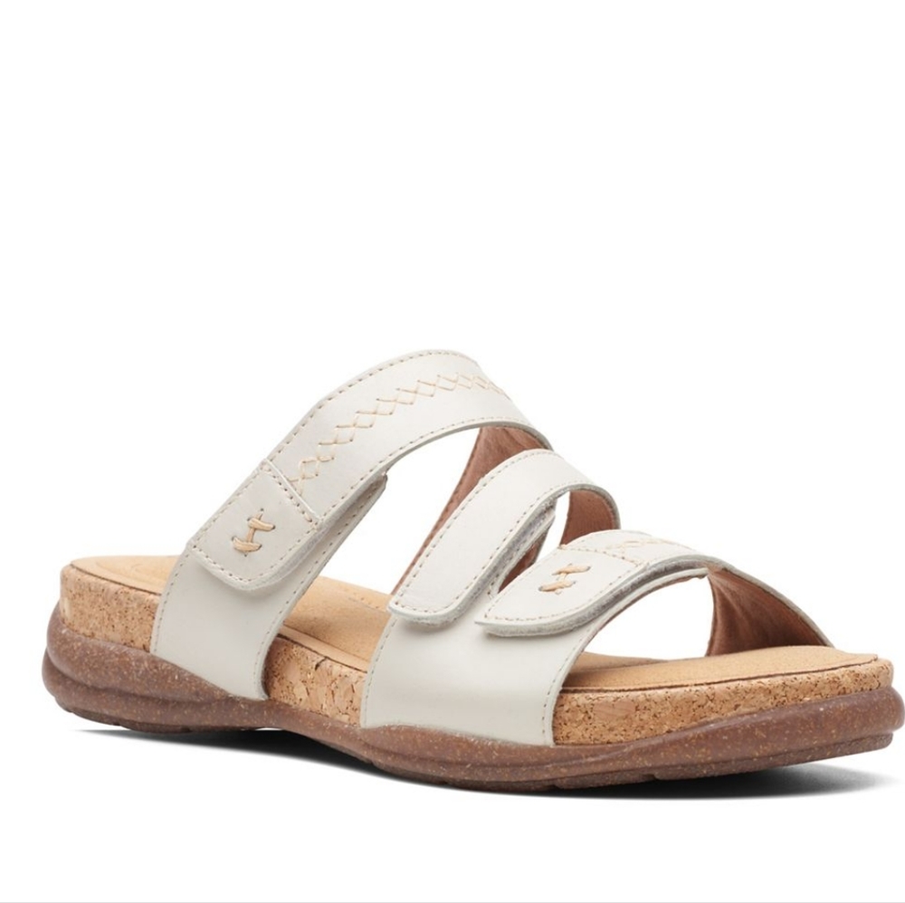 Clarks leather cork sole summer sandals
